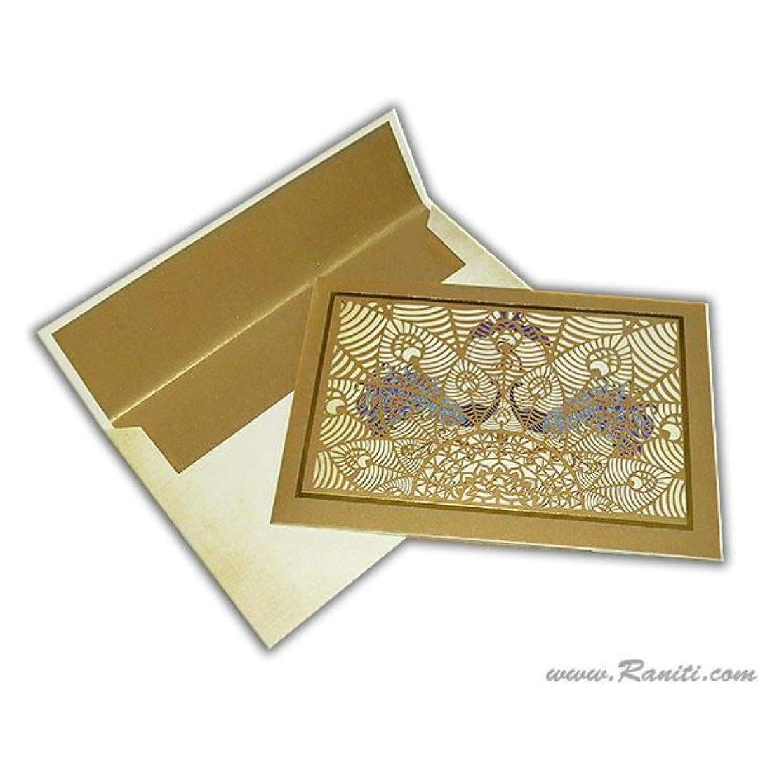 Peacock Theme Laser Cut Luxury Boxed Invitation DPCB-16 | Raniti | Custom Invitations & Stationery | custom designed wedding invitations | laser cut wedding invitations