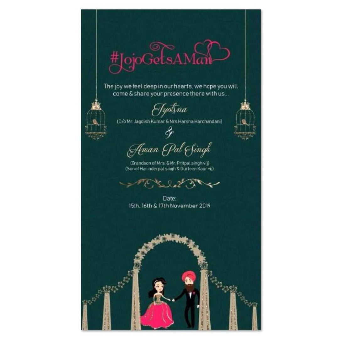 Animated Digital Evite | Save The Date Cards Custom Evite RDEV - 1 - Raniti LLC - Custom Invitations & Stationery