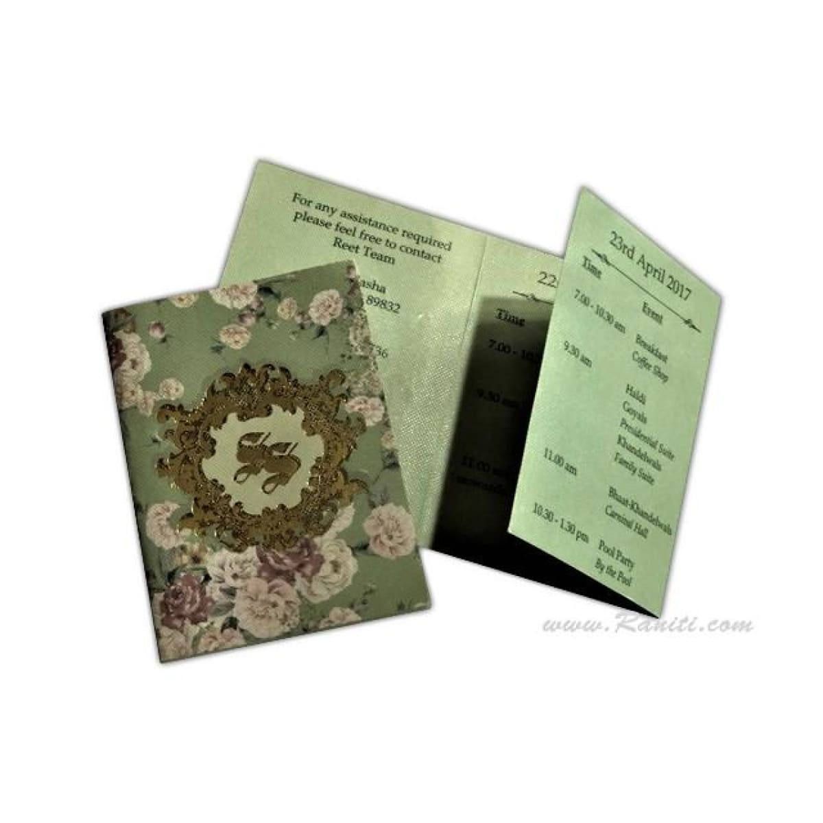 Luxury Wedding Event Guest Itinerary and Guest Room Key Card Holder Floral Theme | Custom Personalized Wedding Stationery JVDKCIT-2 - Raniti LLC - Custom Invitations & Stationery Luxury Wedding Event Guest Itinerary and Guest Room Key Card Holder Floral Theme | Custom Personalized Wedding Stationery JVDKCIT-2 - Raniti LLC - Custom Invitations & Stationery