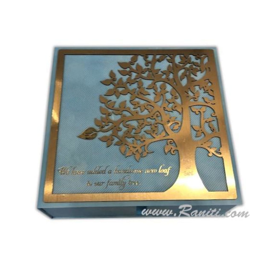 Luxury Custom Baby Announcement Personalized Invitation Box DPCB-128  | Raniti | Custom Invitations & Stationery | custom party invites | custom baby shower invitations