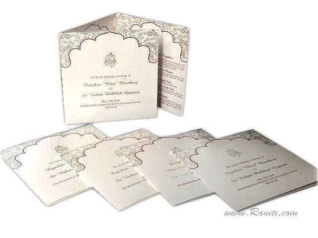 Wedding Ceremony Programs - Raniti LLC - Custom Invitations & Stationery