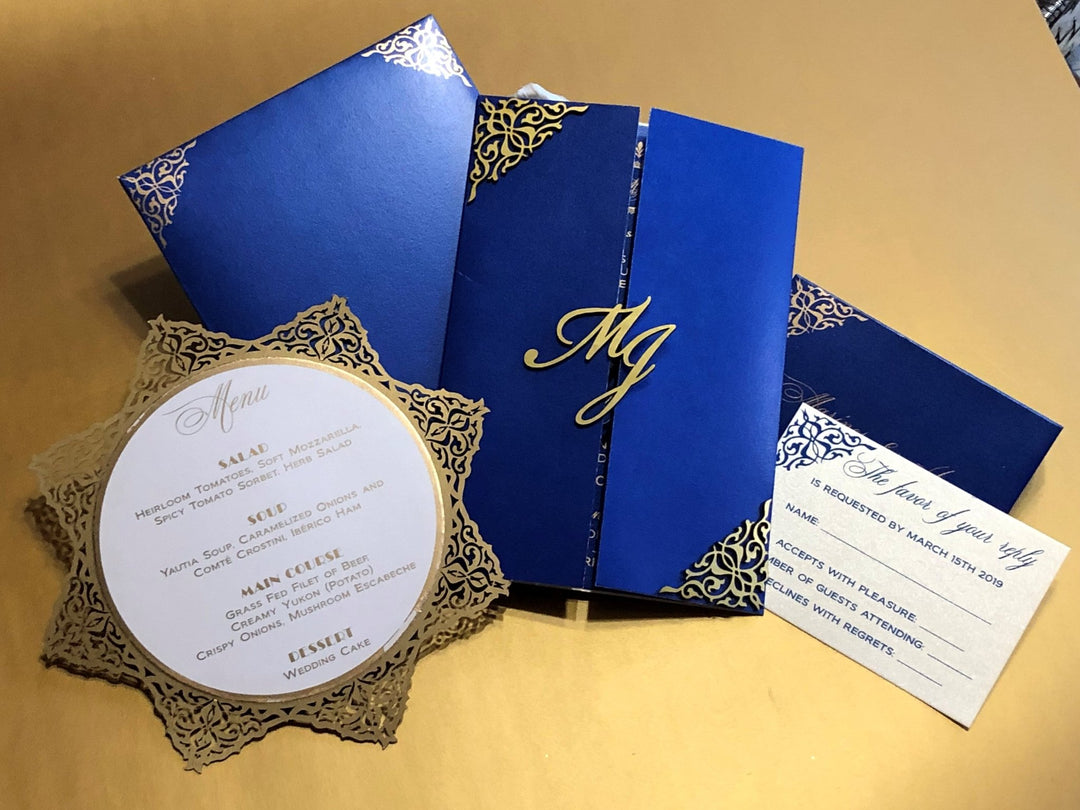 Laser cut Invitations - Raniti LLC - Custom Invitations & Stationery