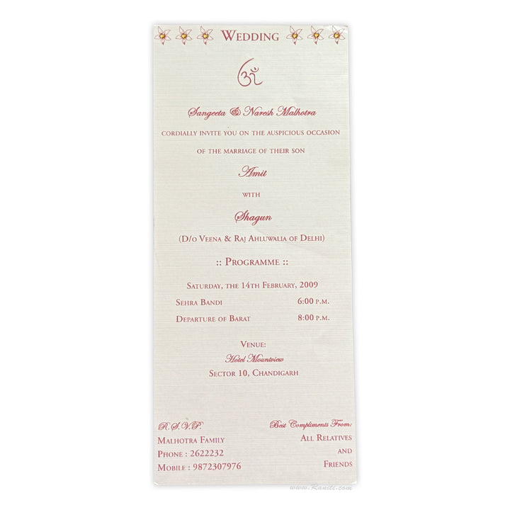 15th Birthday Custom Invitation Card AMSO - 55 - Raniti LLC - Custom Invitations & Stationery