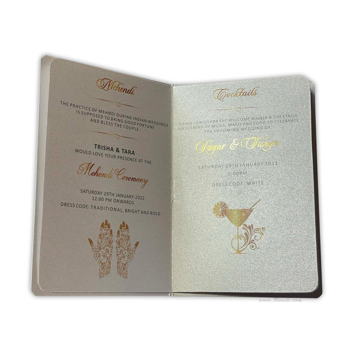 Passport Destination Wedding Custom Invitation | Luxury Custom Wedding Invitation Card | Passport invitation ACD-18