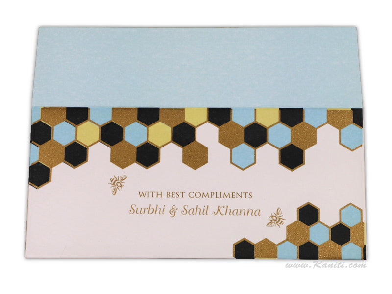 Geometric print Custom Gift Envelopes | Cash Money Gift Envelopes ACE-6  Raniti LLC - Custom Invitations & Stationery