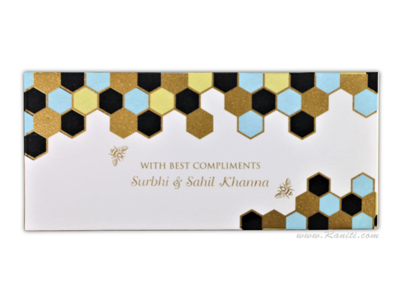 Geometric print Custom Gift Envelopes | Cash Money Gift Envelopes ACE-6  Raniti LLC - Custom Invitations & Stationery