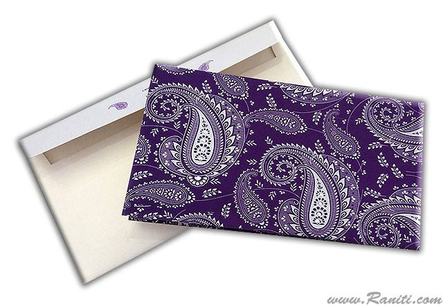 Purple and White Square Custom Wedding Invitation card with inserts AM-206  Raniti LLC - Custom Invitations & Stationery