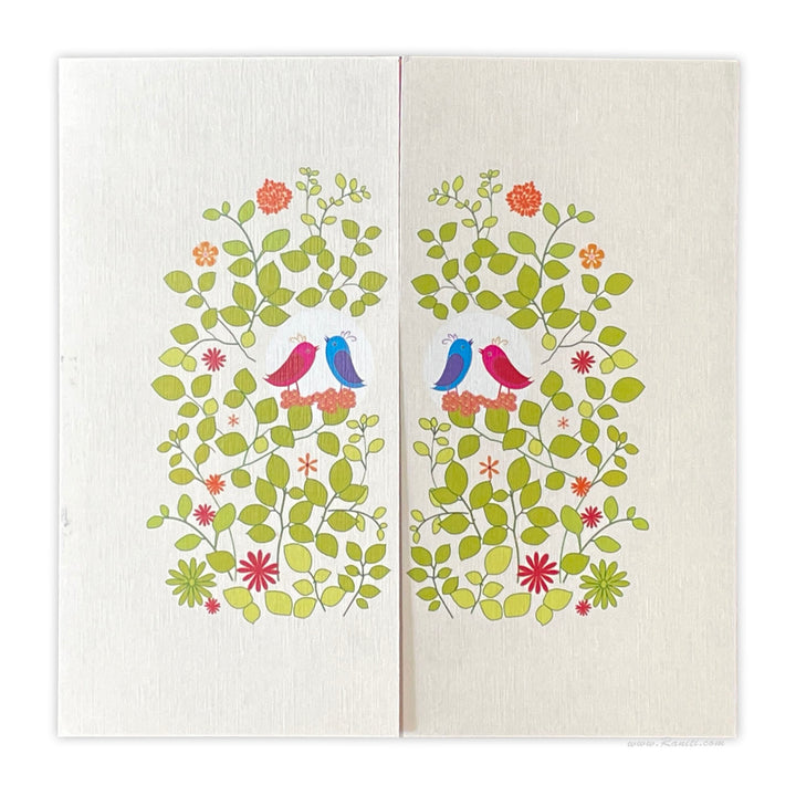 Floral and Love Bird Design Gatefold Custom Wedding Invitation Card | Unique Gatefold Custom Invitation Card with Floral Print - AM-292  Raniti LLC - Custom Invitations & Stationery