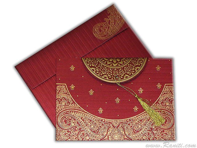 Custom Wedding Invitation with Multiple Inserts | Custom Interfaith Wedding Invitation Card AM-78 Signature Raniti LLC - Custom Invitations & Stationery