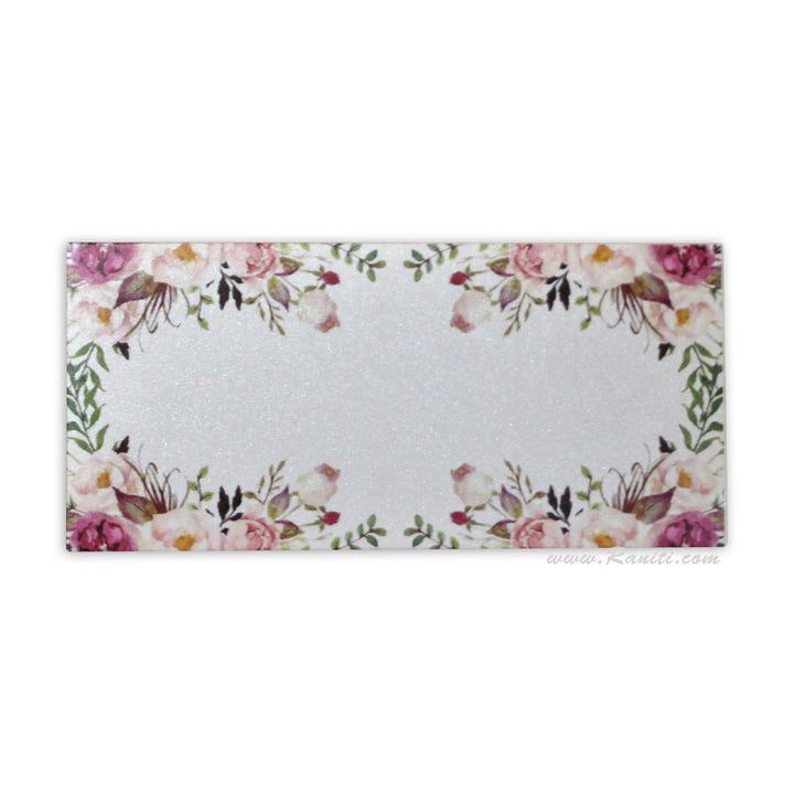 Floral Theme Custom and Personalized Money Gift Check Envelope AME-2  Raniti LLC - Custom Invitations & Stationery