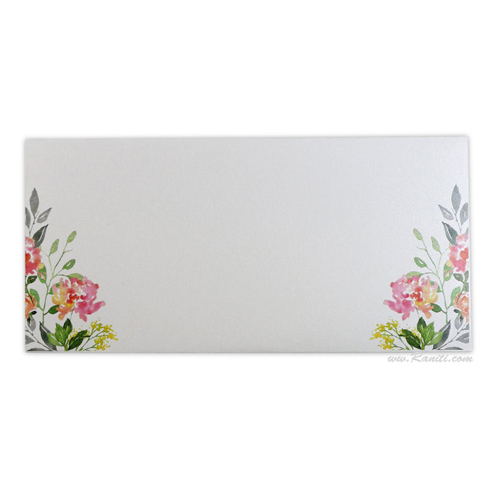 Cash Gift Envelopes | Custom Gift Envelopes | Floral Theme Custom and Personalized Money Gift Check Envelope AME-2  Raniti LLC - Custom Invitations & Stationery