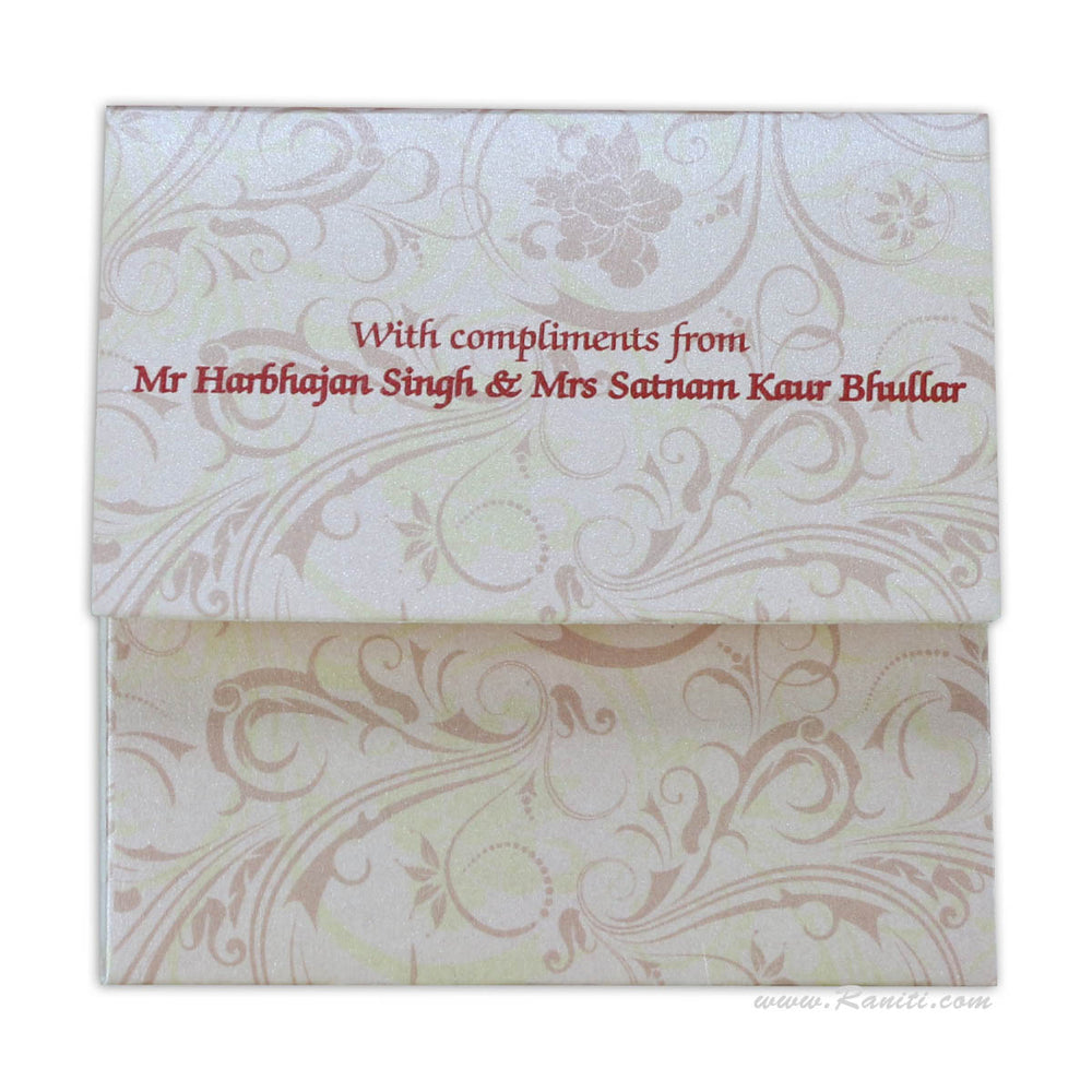 Custom and Personalized Gift Card Envelope Cover AME-30  Raniti LLC - Custom Invitations & Stationery