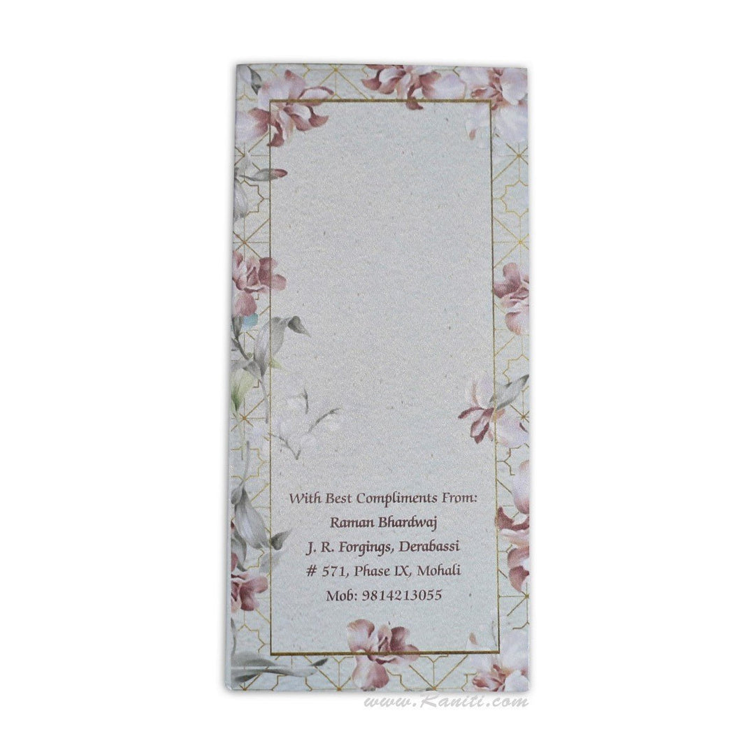 Cash Gift Envelopes | Custom Gift Envelopes | Floral Theme Custom and Personalized Money Gift Check Envelope AME-57  Raniti LLC - Custom Invitations & Stationery