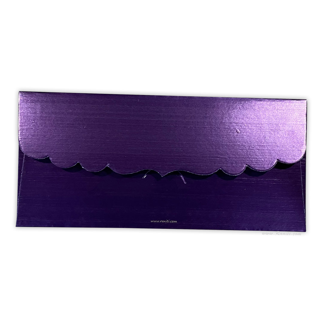 Purple Gold Custom Personalized Money Gift Check Envelope AME-59  Raniti LLC - Custom Invitations & Stationery