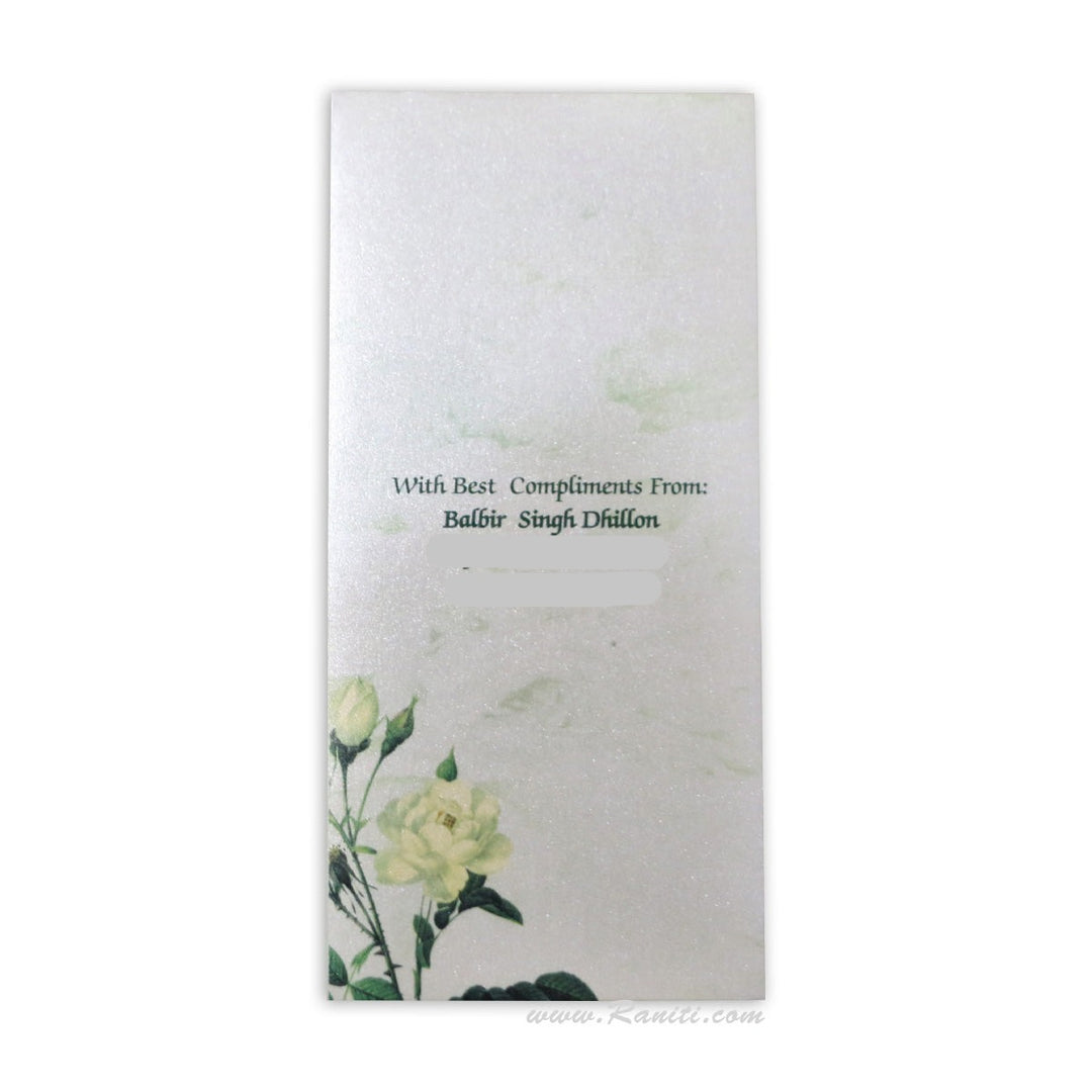 Cash Gift Envelopes | Custom Gift Envelopes | Floral Theme Custom and Personalized Money Gift Check Envelope AME-7  Raniti LLC - Custom Invitations & Stationery