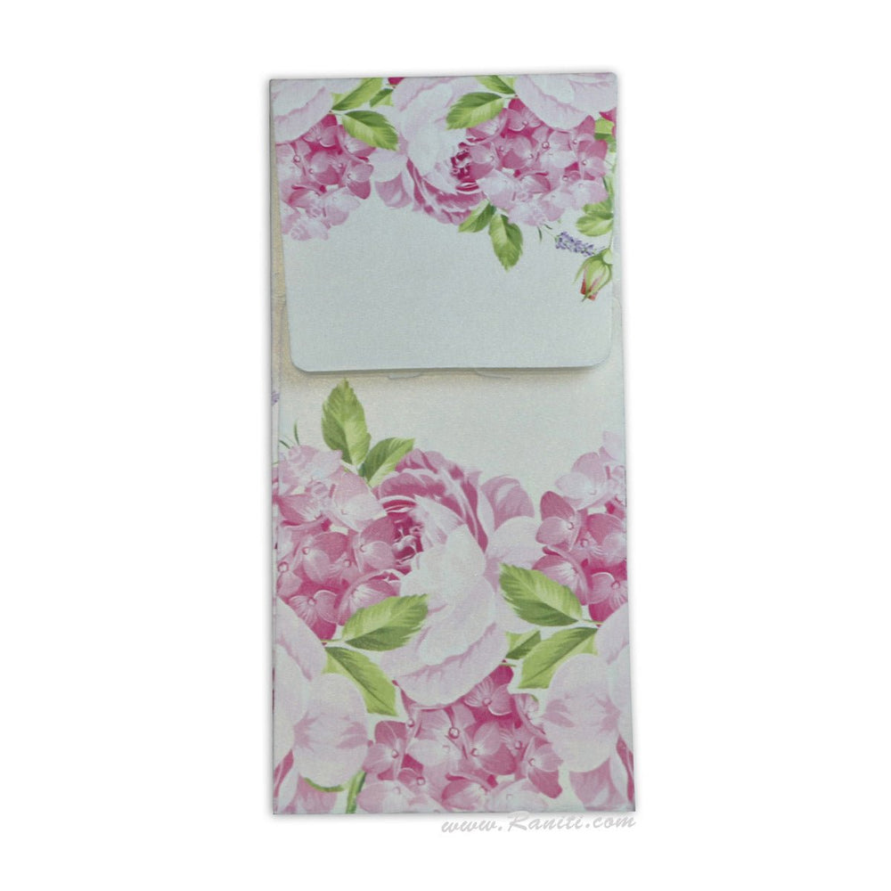 Cash Gift Envelopes | Custom Gift Envelopes | Floral Theme Custom and Personalized Money Gift Check Envelope AME-9  Raniti LLC - Custom Invitations & Stationery