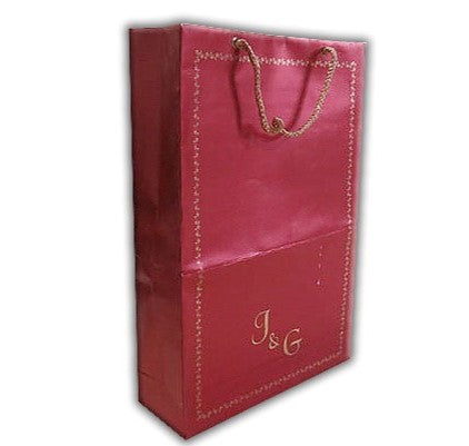 Personalized Paper Gift Bag - Custom Wedding Gift bags | Saree Clothes Gift Bags AMGB-16  Raniti LLC - Custom Invitations & Stationery