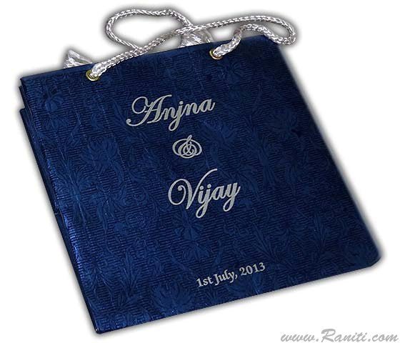 Square Custom Personalized Paper Gift Bag - Custom Wedding Guest Welcome Gift bags AMGB-17  Raniti LLC - Custom Invitations & Stationery