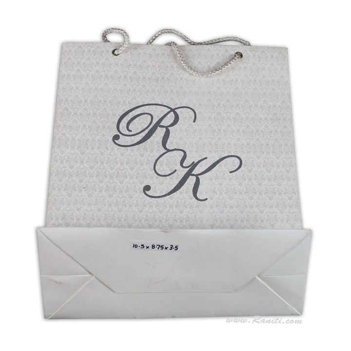 Elegant Personalized Paper Gift Bag - Custom Wedding Gift bags | Wedding Guest Snack Gift Bag AMGB-33  Raniti LLC - Custom Invitations & Stationery