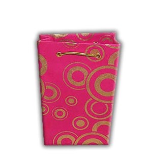 Fuchsia Pink Personalized Paper Bag - Custom Wedding Gift bags | Guest Welcome Bags AMGB-37  Raniti LLC - Custom Invitations & Stationery