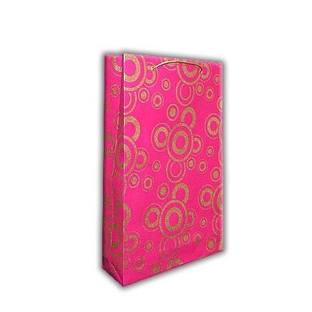 Fuchsia Pink Personalized Paper Bag - Custom Wedding Gift bags | Guest Welcome Bags AMGB-37  Raniti LLC - Custom Invitations & Stationery