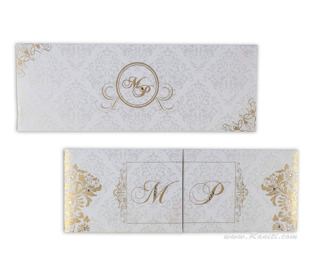 Classic White Custom Invitations with Multiple Inserts | Raniti LLC