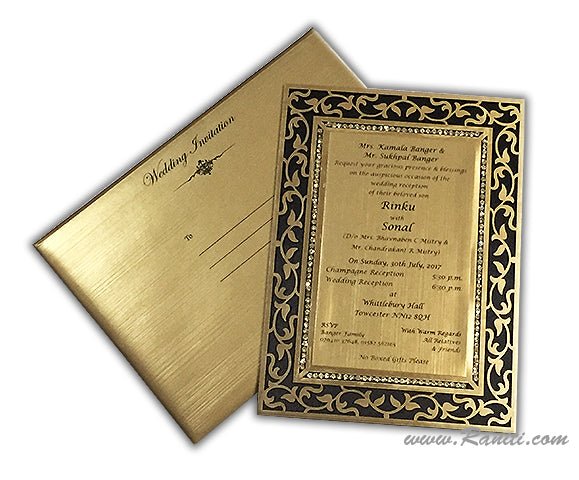 Copy of Unique Laser Cut Picture Frame Custom Luxury Invitation Card AMHL-172  Raniti LLC - Custom Invitations & Stationery