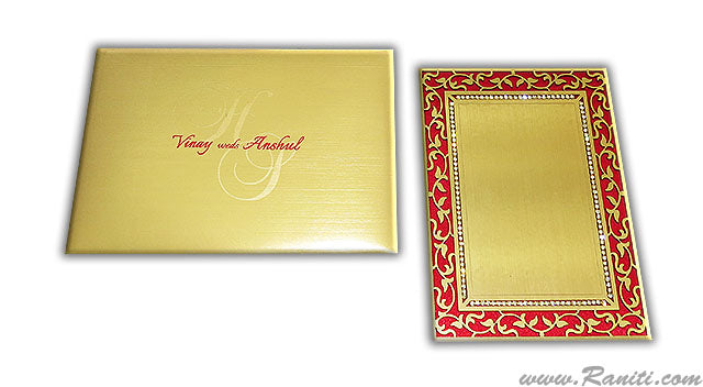 Copy of Unique Laser Cut Picture Frame Custom Luxury Invitation Card AMHL-172  Raniti LLC - Custom Invitations & Stationery