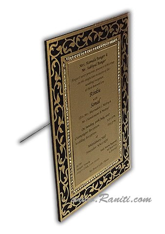 Copy of Unique Laser Cut Picture Frame Custom Luxury Invitation Card AMHL-172  Raniti LLC - Custom Invitations & Stationery