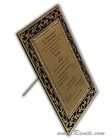 Copy of Unique Laser Cut Picture Frame Custom Luxury Invitation Card AMHL-172  Raniti LLC - Custom Invitations & Stationery