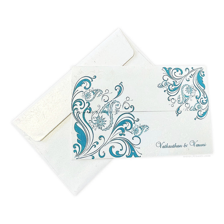 Wedding Ceremony Invitation | Wedding Reception Invitation | Wedding Custom Invitation Card with Rhinestones AMSO-150