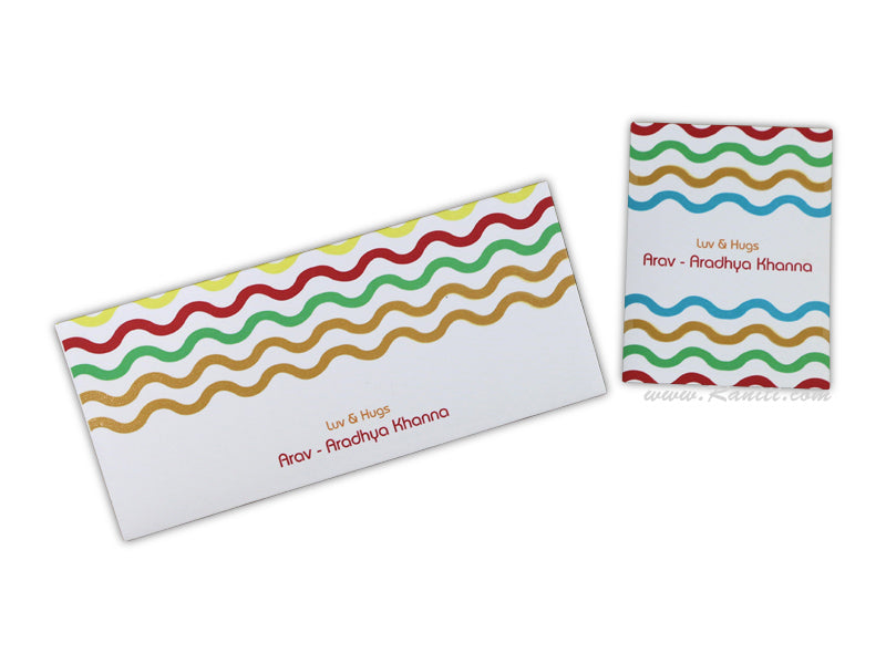 Kids Custom WavesTheme Personalized Gift Tags, Gift Tag Cards for Kids Birthday | Pack of 50 and 100 Gift Tag DPTAG-9  Raniti LLC - Custom Invitations & Stationery