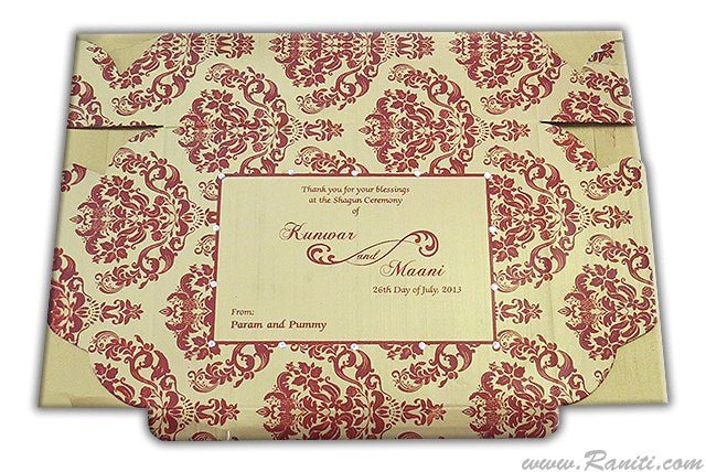 Sweet-Cake-Chocolate Custom Box | Indian Wedding Sweet Box | Traditional Sweet Boxes | Thank You Gift Boxes | SB-21  Raniti LLC - Custom Invitations & Stationery