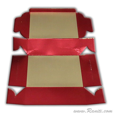 Red Foldable Sweet-Cake-Chocolate Custom Box | Wedding Cake Box | Traditional Sweet Favor Boxes | Thank You Gift Boxes | SB-21  Raniti LLC - Custom Invitations & Stationery