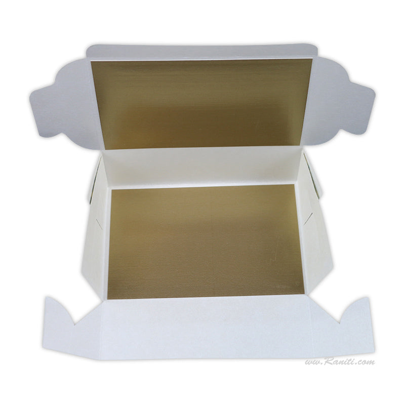 Pearl White Foldable Sweet-Cake-Chocolate Custom Box | Wedding Cake Box | Traditional Sweet Favor Boxes | Thank You Gift Favor Boxes | SB-27  Raniti LLC - Custom Invitations & Stationery