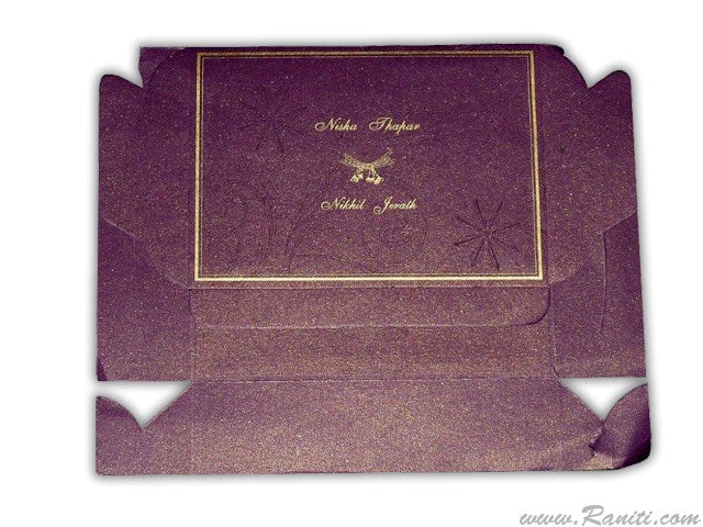 Purple Foldable Sweet-Cake-Chocolate Custom Box | Wedding Cake Box | Traditional Sweet Favor Boxes | Thank You Gift Boxes | SB-4  Raniti LLC - Custom Invitations & Stationery