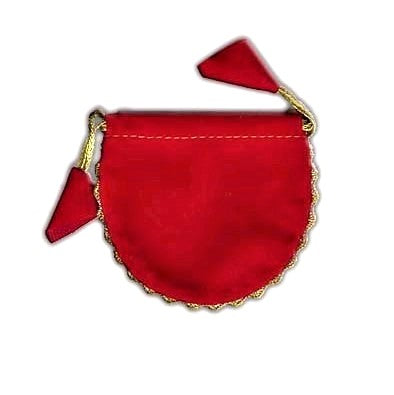 Pack Of 5 Velvet Fabric Pouches | Silver Coin Drawstring Gift bag | Traditional Bags For Jewelry Gifts TB-27  Raniti LLC - Custom Invitations & Stationery