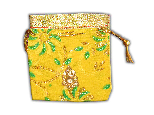 Mini drawstring Pouches | Handmade Unique Indian Wedding Coin Gift Bag, Favor bag, Small Traditional Bags For Jewelry Gifts TB-47  Raniti LLC - Custom Invitations & Stationery