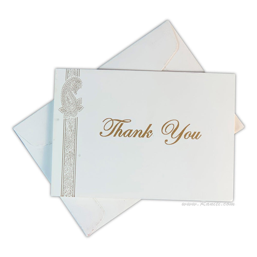 Custom Thank You Cards, Paisley Theme Personalized Stationery TY-11  Raniti LLC - Custom Invitations & Stationery