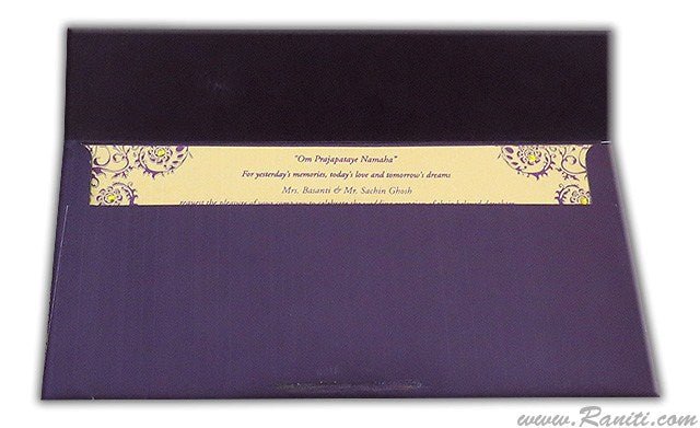 Civil Ceremony | Registry Marriage | Church Wedding Custom Invitation | Wedding Reception Invitation with Rhinestones AMSO - 229 - Raniti LLC - Custom Invitations & Stationery