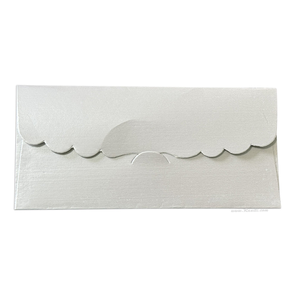 Custom Silver Gift Envelopes | Cash Money Gift Envelopes AME - 65 - Raniti LLC - Custom Invitations & Stationery