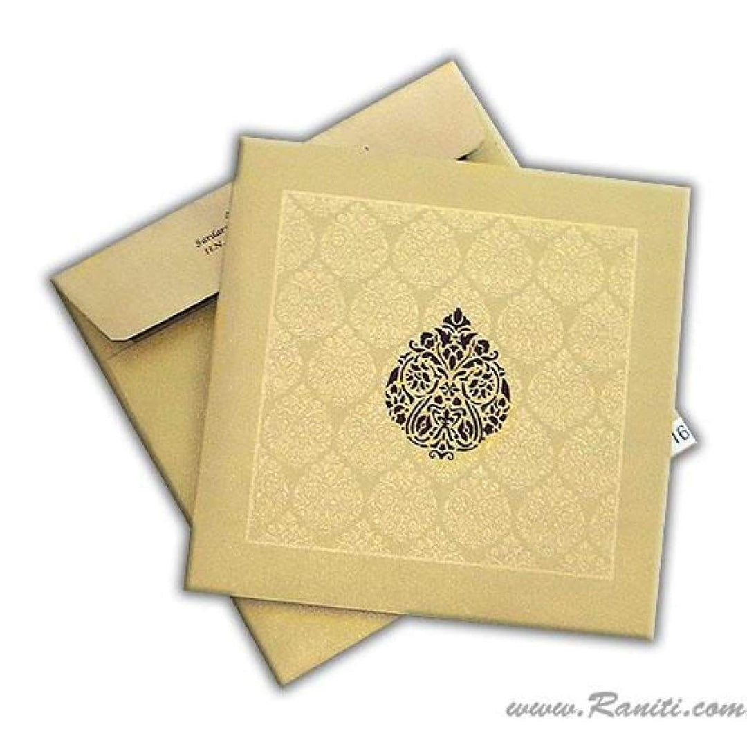 Damask Print Classic Custom Wedding Invitation Card AM-116 freeshipping - Raniti LLC - Custom Invitations & Stationery