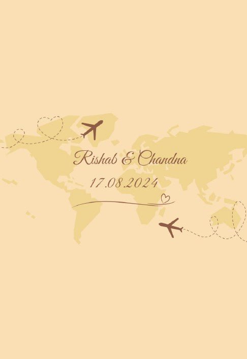 Destination Wedding Passport Theme Classic Digital Wedding Evite | Digital Custom Multiple pages Wedding Evite | Passport Theme Digital Wedding Invitation SDE - 22 - Raniti LLC - Custom Invitations & Stationery