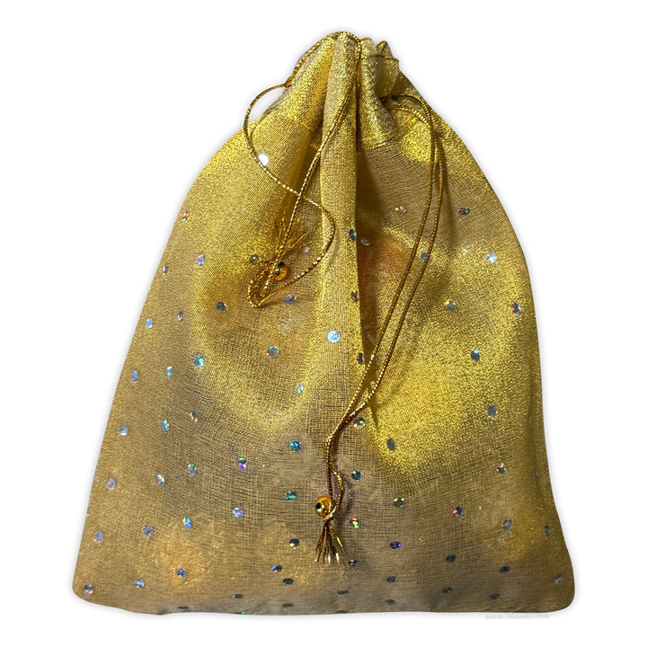 Fabric Gift Bags for Wedding Favors / Drawstring Jewelry Bag / Birthday Gift Bag / Holiday Christmas Santa Bag / Re - Usable Gift Bags / GB - 13 - Raniti LLC - Custom Invitations & Stationery