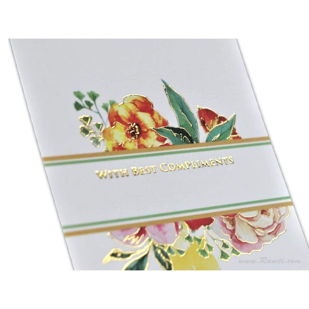 Floral Custom Gift Tags Personalized for Gifts and Favors | Pack of 50 and 100 Gift Tags DPTAG-1 freeshipping - Raniti LLC - Custom Invitations & Stationery