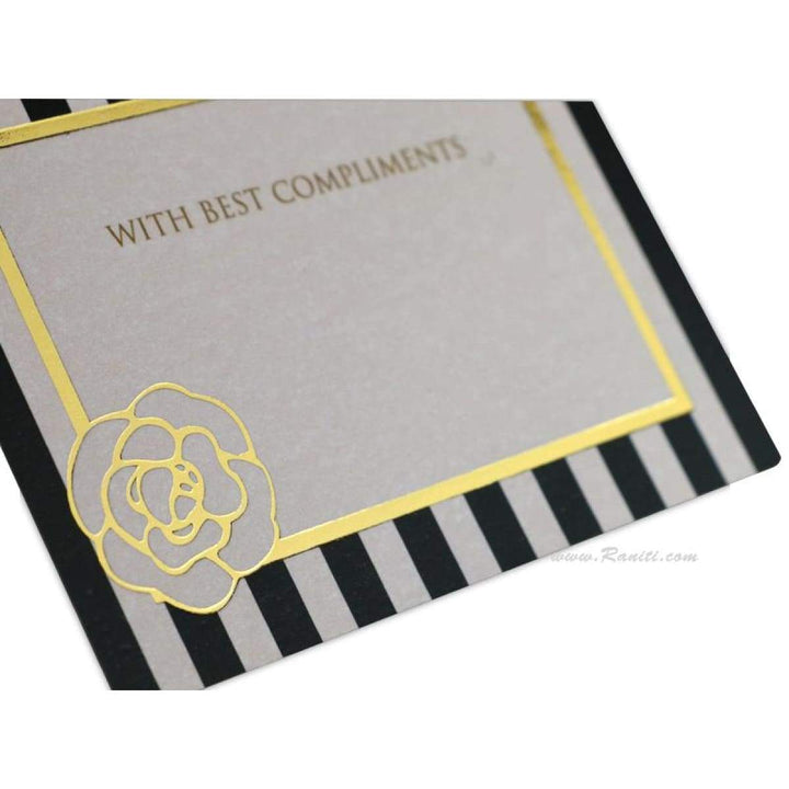 Gift Tags Geometric Design Rose Flower Foil Print Custom Personalized | Pack of 50 and 100 Gift Tags DPTAG-3 freeshipping - Raniti LLC - Custom Invitations & Stationery
