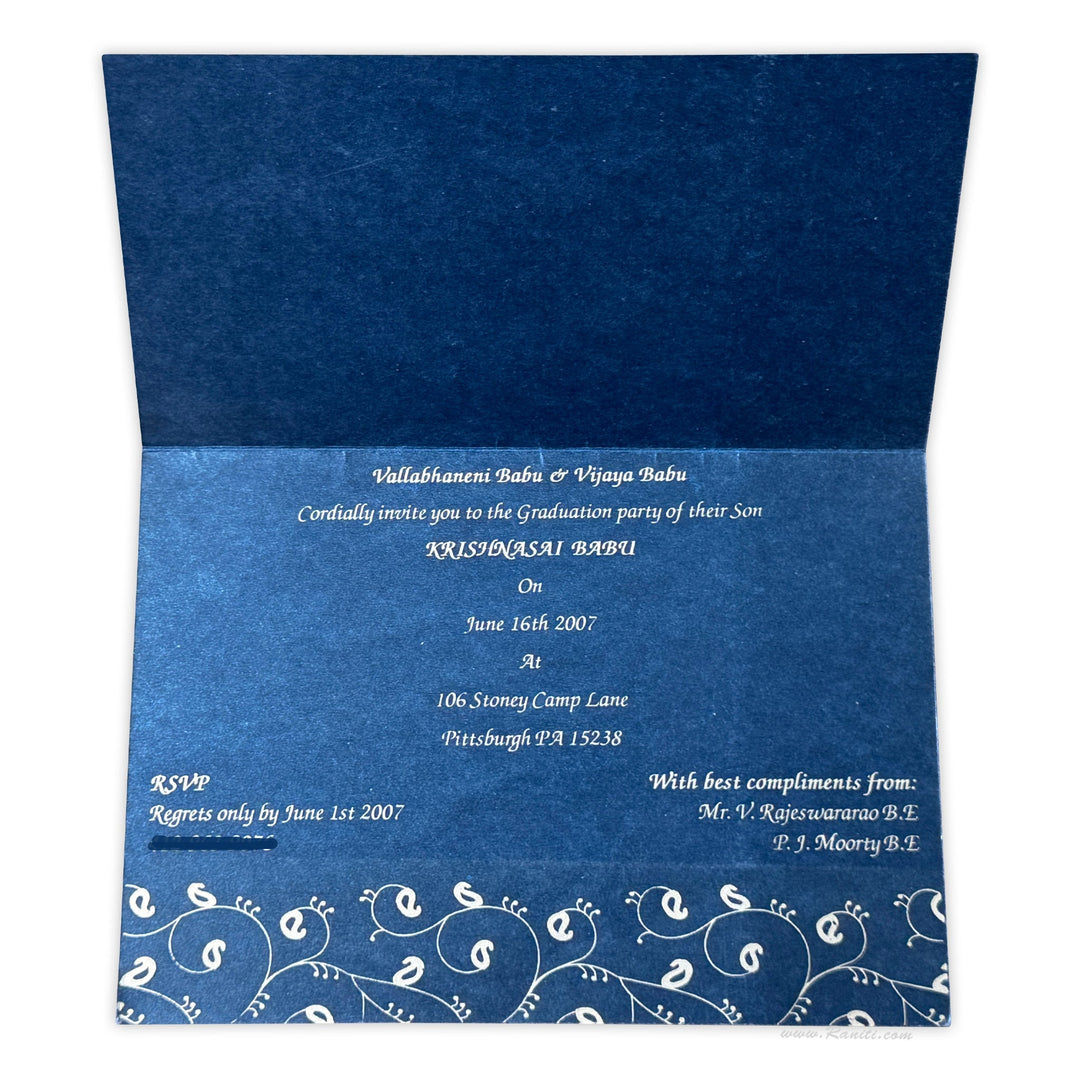 Graduation Party Custom Invitation Cards AMSO - 45 - Raniti LLC - Custom Invitations & Stationery