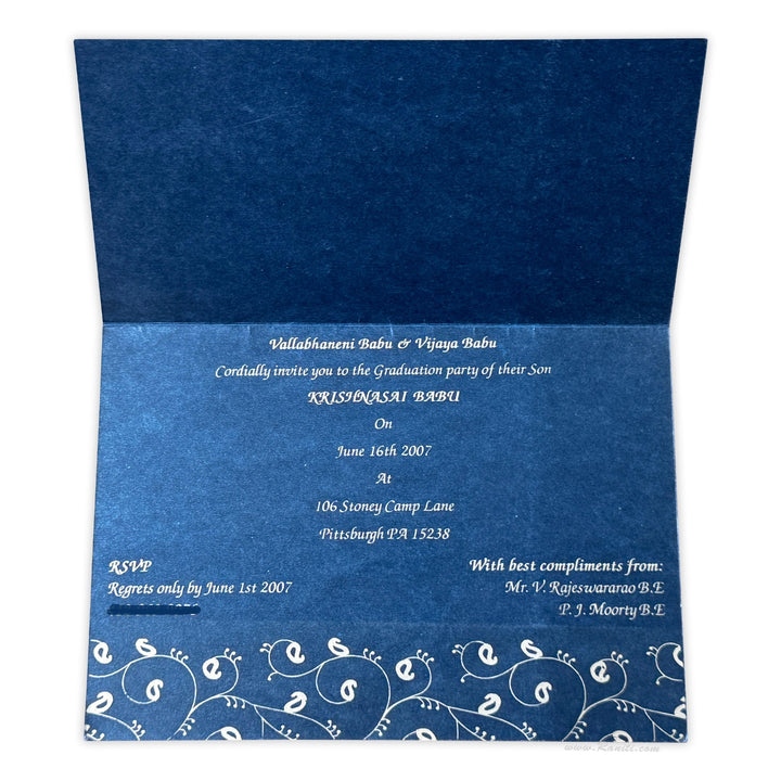 Graduation Party Custom Invitation Cards AMSO - 45 - Raniti LLC - Custom Invitations & Stationery