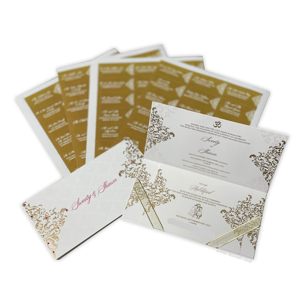 Guest Address Custom Labels for Invitations Envelope AMGAL - 11 | Envelope Addressing - Raniti LLC - Custom Invitations & Stationery