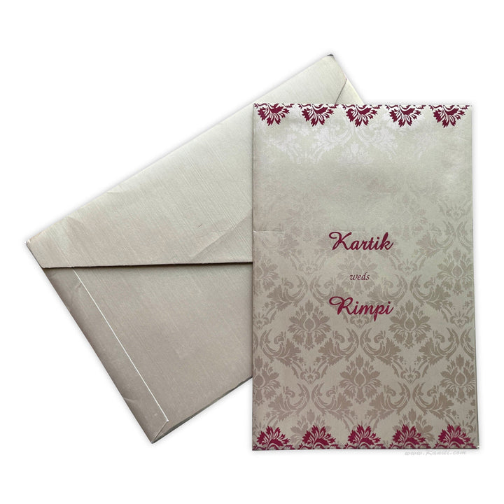 Luxury Foil Print Custom Wedding Invitation Card | Gold Wedding Invitation Card AM - 318 - Raniti LLC - Custom Invitations & Stationery